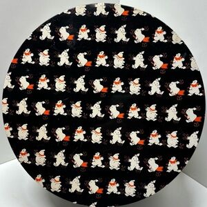 Wonderful vintage 80s Halloween ghost tin with original Eaton’s tag